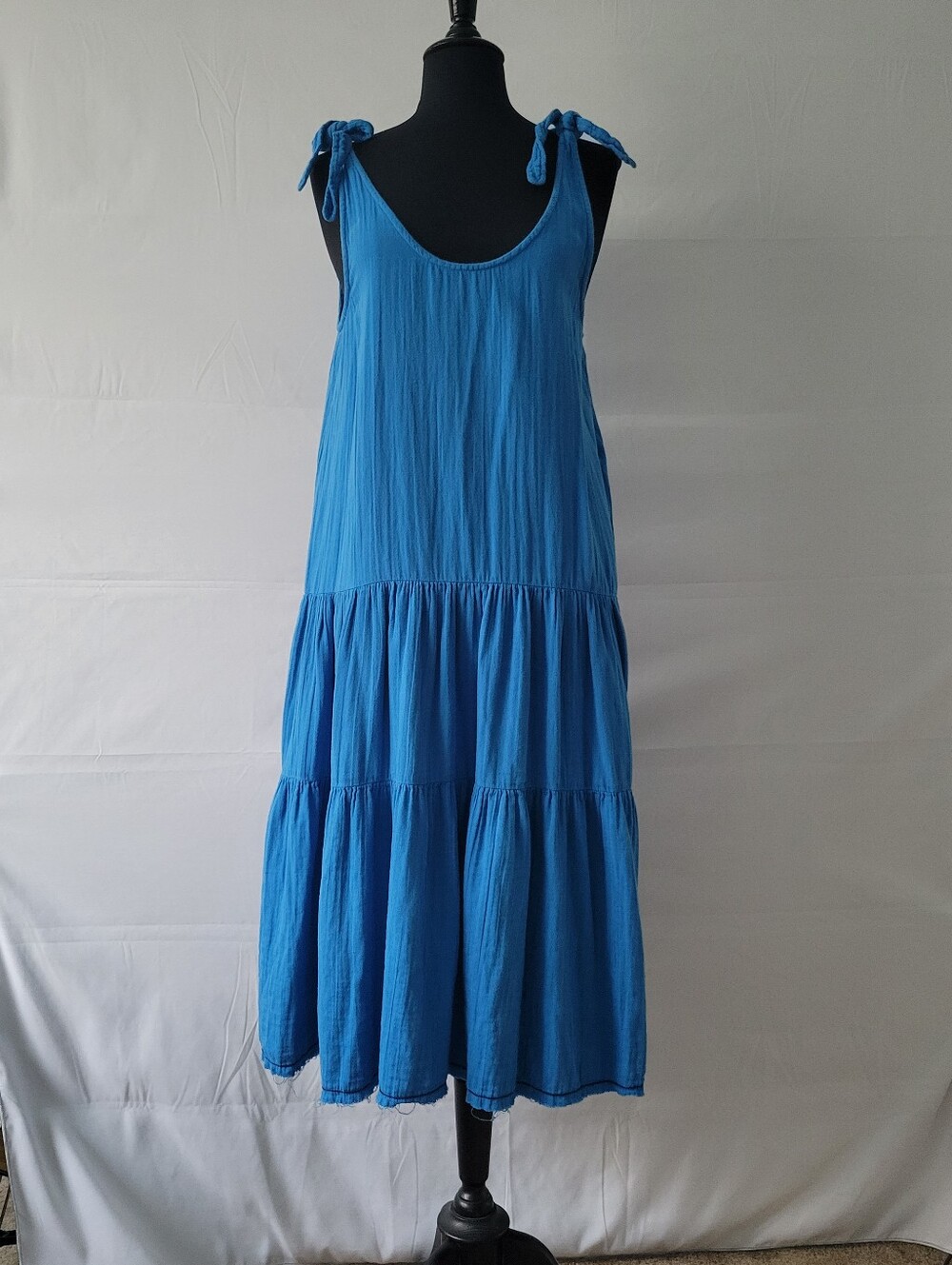 Lilla P Shoulder Tie Mid Calf Sundress